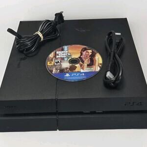 Sony PlayStation 4 PS4 Console CUH-1215A  Includes Grand Theft Auto V And Cables